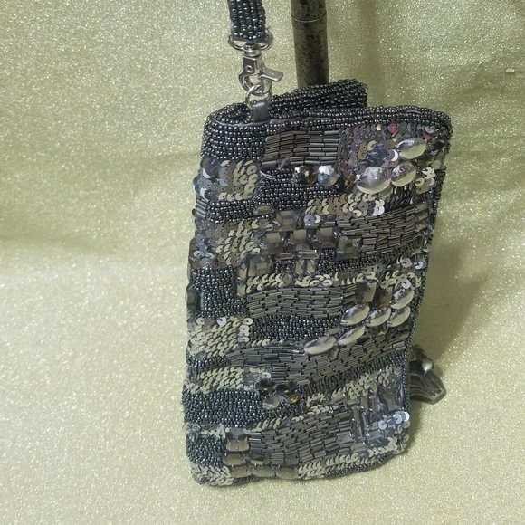 bebe Sequined Evening Wristlet - Picture 3 of 10